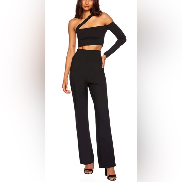 Susana Monaco High Waist Wide Leg Pants in Black Size Small (NWT) - Picture 1 of 5